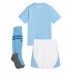 Manchester City kläder Barn 2023-24 Hemmatröja Kortärmad (+ korta byxor)